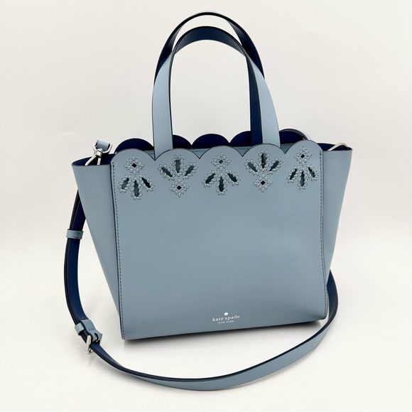 kate spade Handbags - Kate Spade: Lt. Blue Magnolia Street Eyelet Satchel